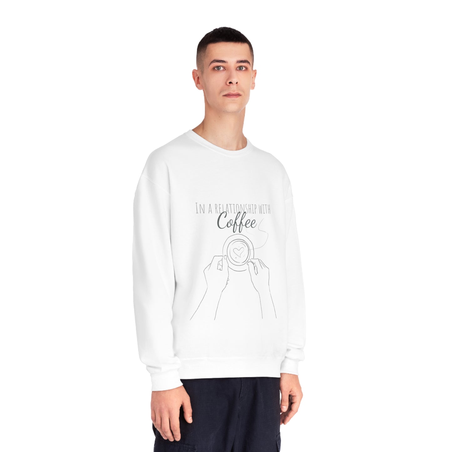 In a relationship with COFFEE Sweatshirt - Coffee sweater - Coffee Sweatshirt - Cozy Coffee Clothing