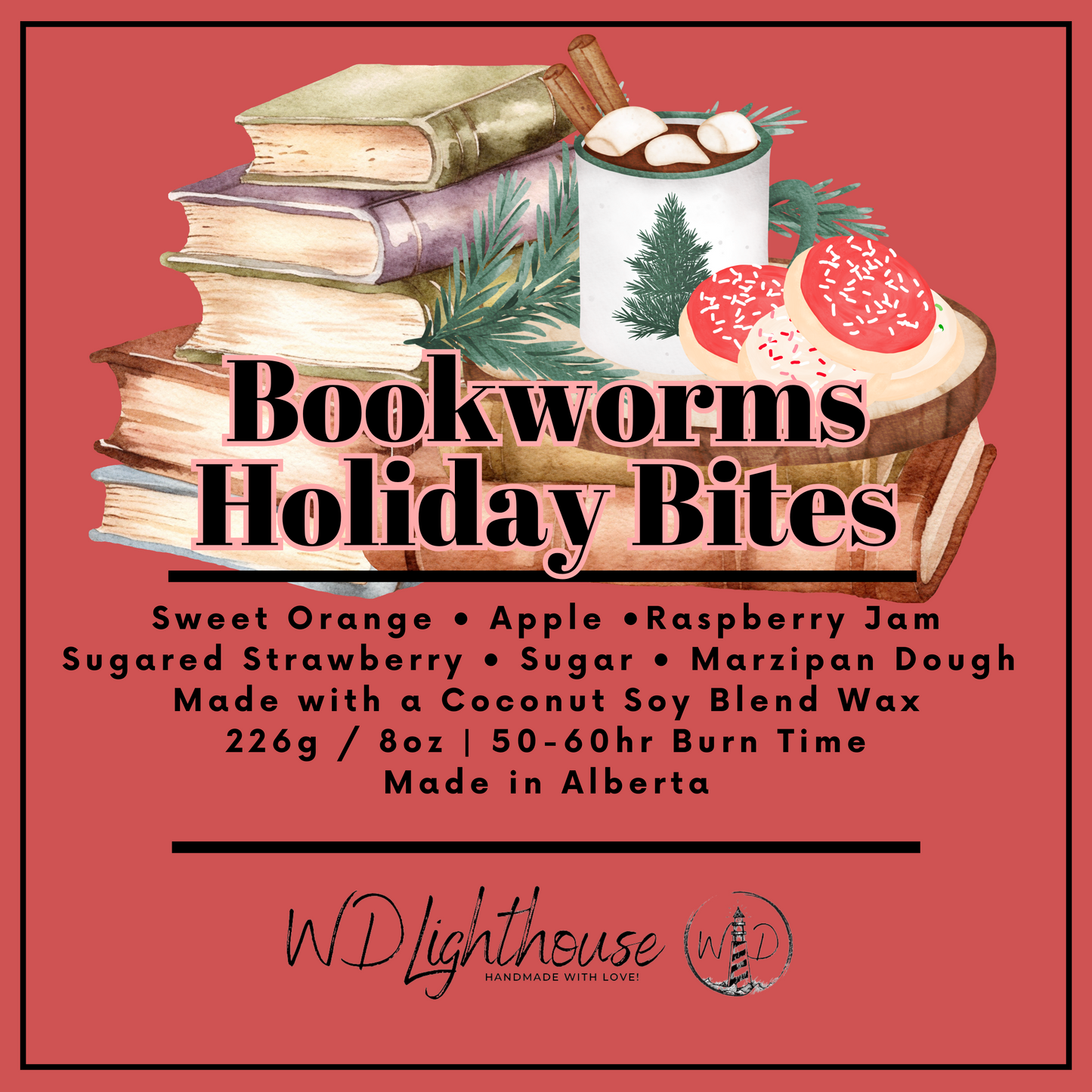 Bookworm Holiday Bites | Holiday Collection Candles & Wax Melts