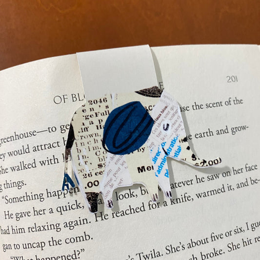 Elephant “Scrap Paper” Magnetic Bookmark