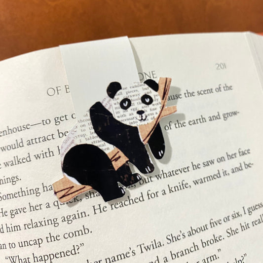 Panda Scrap Paper Magnetic Bookmark