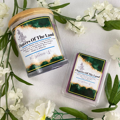 Flowers Of The Land | Fantasy Bookish Coconut Soy Candle & Waxmelt