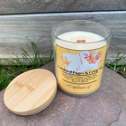Crinkled Pages & Crisp Air | Bookish Candle & Waxmelt
